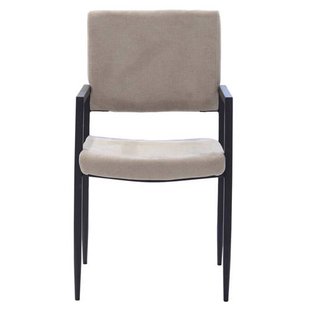 Giga Meubel Eetkamerstoel Elin - Stof - Taupe - Set van 2