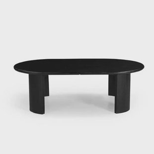 Giga Meubel Salontafel Maikel - Ovaal - Mangohout - 120cm