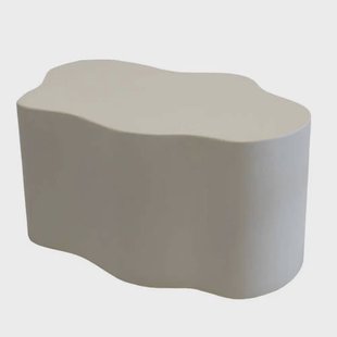 Giga Meubel Salontafel Marly - Organisch Wit Eco Composiet - 100x70x41cm