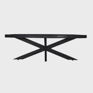 Giga Meubel Salontafel Mansour - Zwart Mangohout - 130x70x40cm