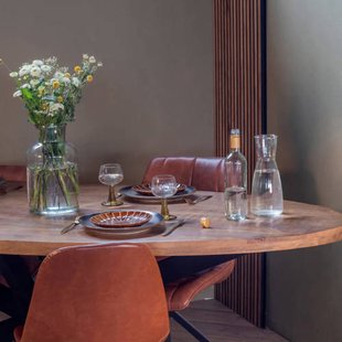 Giga Meubel Eettafel Mansour Ovaal Mangohout 220cm