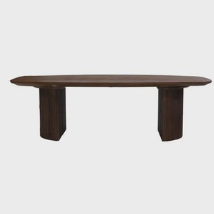 Giga Meubel Salontafel Feline - Deens Ovaal - Mangohout - 130cm
