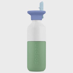 Dopper Steel Drinkfles Fresh Green x Flip Straw - Seafoam Sorbet - 350 ml