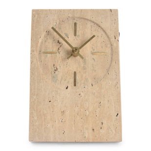 SP Collection tafelklok travertijn beige