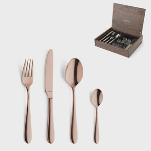 Amefa - Oxford 24-delige Bestekset 6 Personen PVD Hoogglans Koper - in luxe kist