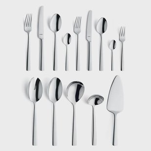 Amefa - Moderno 60-delige Bestekset 6 Personen Hoogglans - Zilverkleurig