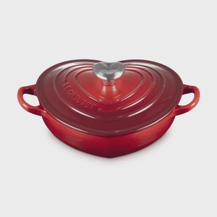 Le Creuset - Campagnard Hart - Kersenrood - 20 cm