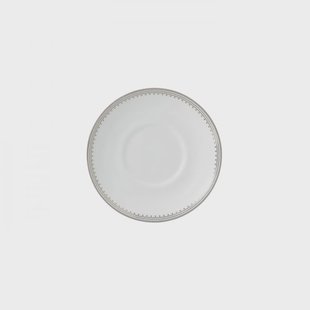 Wedgwood Vera Wang Grosgrain schotel voor espressokop wit