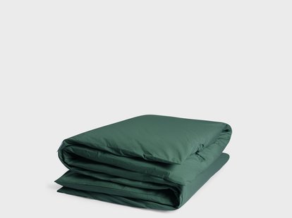 Yumeko Dekbedovertrek percal katoen forest green 140x200 100% biologisch en fairtrade katoen, percal geweven