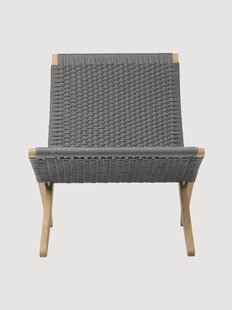 Stoel Rope Charcoal stoel van onbehandeld teakhout Cuba