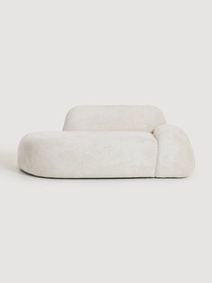 Teddy boucl&eacute; bank Wolke (2-zits) met chaise longue