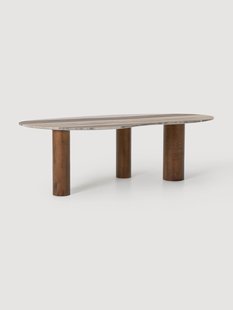 Marmeren eettafel Naruto in organische vorm, in verschillende formaten