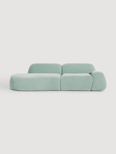 Modulaire teddy chaise longue Wolke (3-zits)