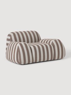 Gestreepte loungefauteuil Wolke