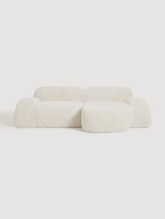 Modulaire teddy hoekbank Wolke (3-zits)