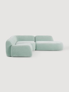 Modulaire hoekbank Wolke (4-zits) met chaise longue