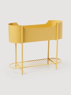 Metalen plantenbak Taru, H 65 cm