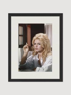 Handgemaakte ingelijste foto Brigitte Bardot