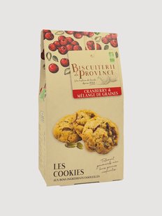 Biologische koekjes met cranberries &amp; zaden