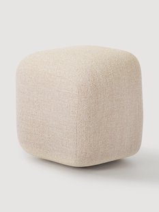 Hoge boucl&eacute; poef Wolke