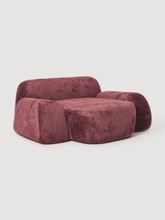 XL teddy boucl&eacute; loungestoel Wolke