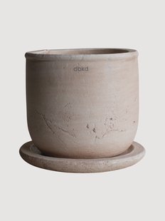 Outdoor bloempot Terra van terracotta, H 18 cm