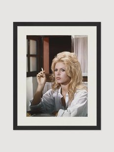 Handgemaakte ingelijste foto Brigitte Bardot