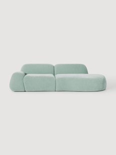 Modulaire teddy chaise longue Wolke (3-zits)