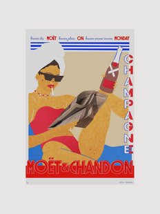 Poster Hello Bonjour - Moet Monday