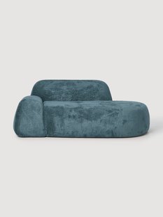 Teddy boucl&eacute; bank Wolke (2-zits) met chaise longue