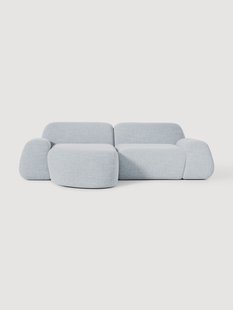 Modulaire boucl&eacute; hoekbank Wolke (3-zits)