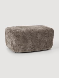 Grote teddy boucl&eacute; ottoman Wolke