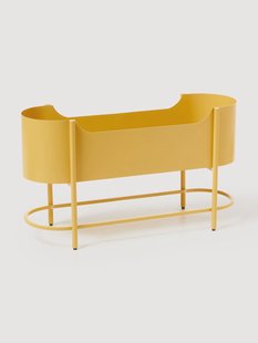 Metalen plantenbak Taru, H 45 cm