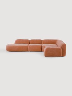 XL modulaire hoekbank Wolke met chaise longue
