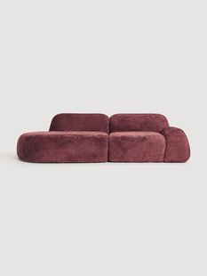 Modulaire teddy boucl&eacute; bank Wolke (3-zits)