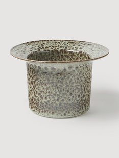Handgemaakte plantenbak Balou met reactief glazuur, H 19 cm