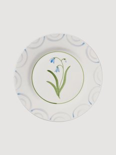 Handbeschilderd ontbijtbord Cottage Flower