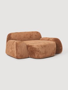 XL teddy boucl&eacute; loungestoel Wolke