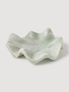 Handgemaakt decoratief dienblad Gaia van marmer, &Oslash; 30 cm