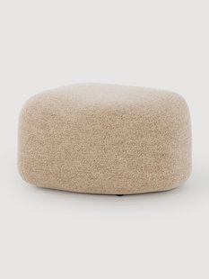 Ovale boucl&eacute; poef Wolke