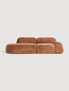 Modulaire teddy boucl&eacute; chaise Wolke (3-zits)