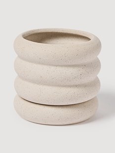 Bloempot Rudi met schotel, H 12 cm