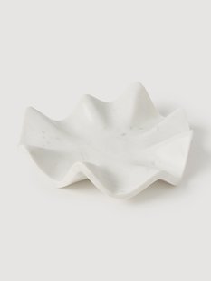 Handgemaakt decoratief dienblad Gaia van marmer, &Oslash; 30 cm