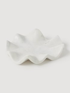 Handgemaakt decoratief marmeren dienblad Gaia, &Oslash; 20 cm