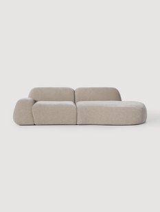 Modulaire teddy chaise longue Wolke (3-zits)