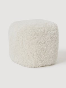 Hoge teddy-ottoman Wolke