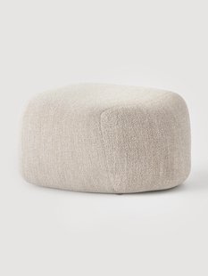 Ovale boucl&eacute; poef Wolke