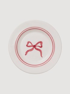 Handbeschilderd dessertbord Bow