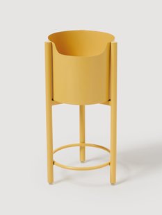 Metalen plantenbak Taru, H 45 cm