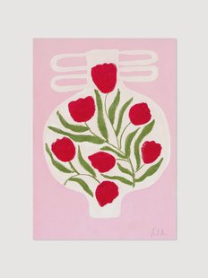 Ingelijste digitale print Vase No. 02